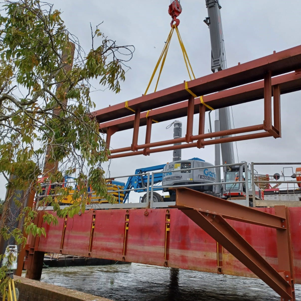 Piling at Tarrant Wharf.