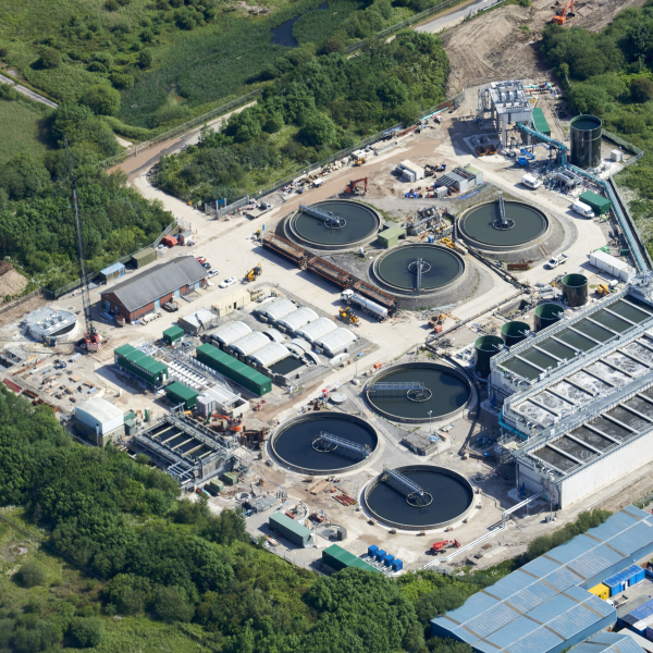 Morecambe Wastewater Treatment Works.